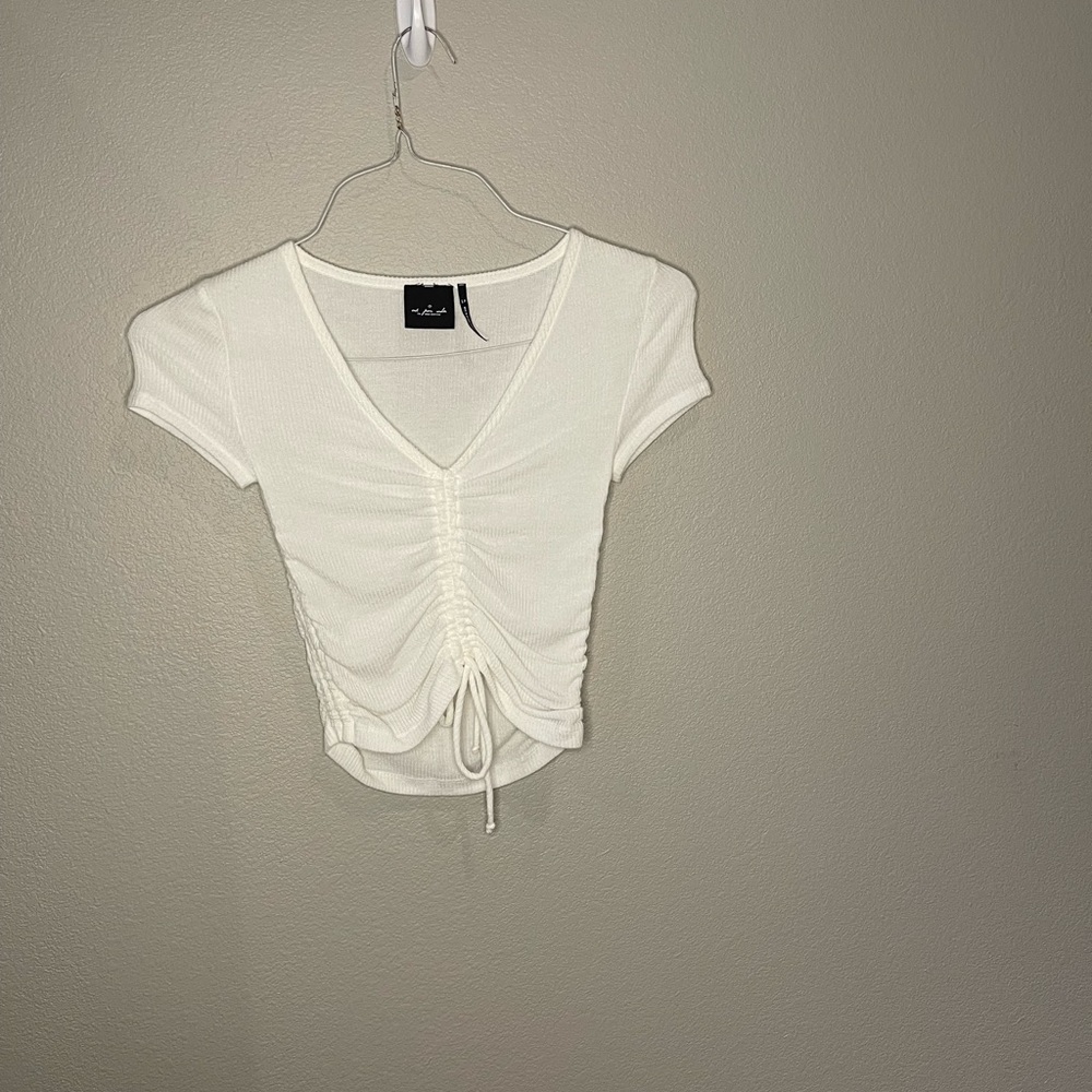 Out from Under size small white crop top